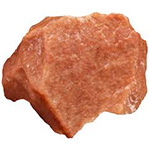 A raw chunk of Peach Aventurine to provide the customer with an insight into what a raw piece of Peach Aventurine looks like.