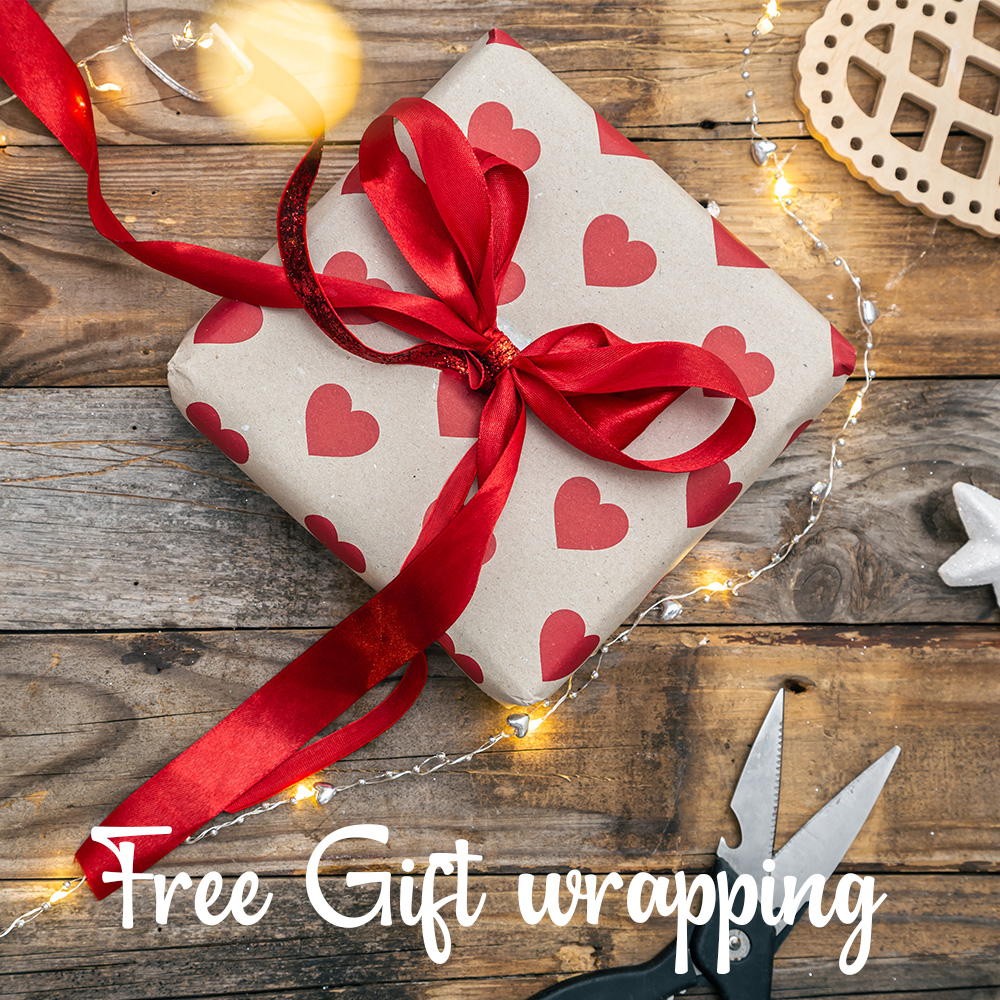 Free Valentine's gift wrapping service offer